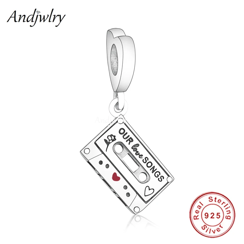 

Подвеска с музыкой в виде наших любимых песен Подходит для Pandora шармы оригинальный браслет 925 серебряный шарм браслет DIY Ювелирные изделия ...