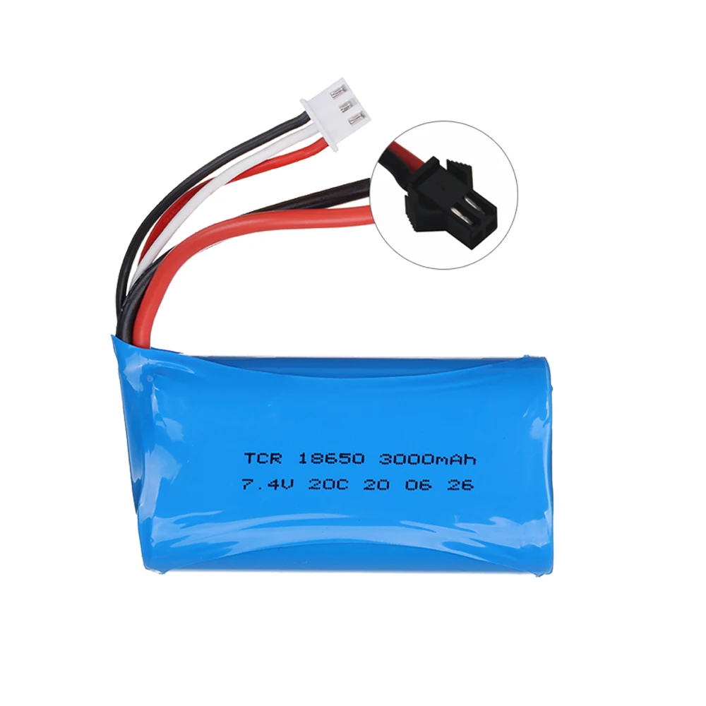 2s 74 v 1500mah 2200mah 3000mah 18650 lipo батарея для wpl mn99s d90 u12a s033g q1 h101 р