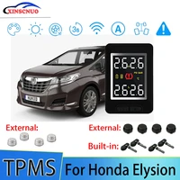 xinscnuo car electronics wireless for honda elysion tpms tire pressure monitoring system sensor lcd display