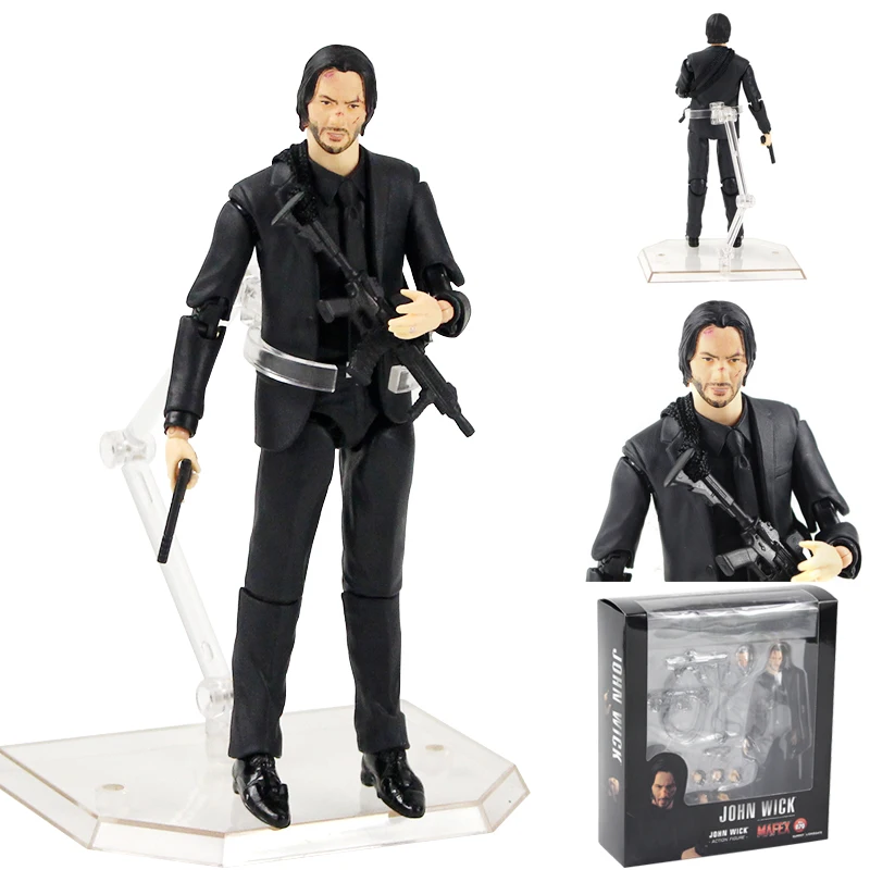 17 см новые Mafex 070 Джон фитиль фигурку модель игрушки фильм Keanu Кукла
