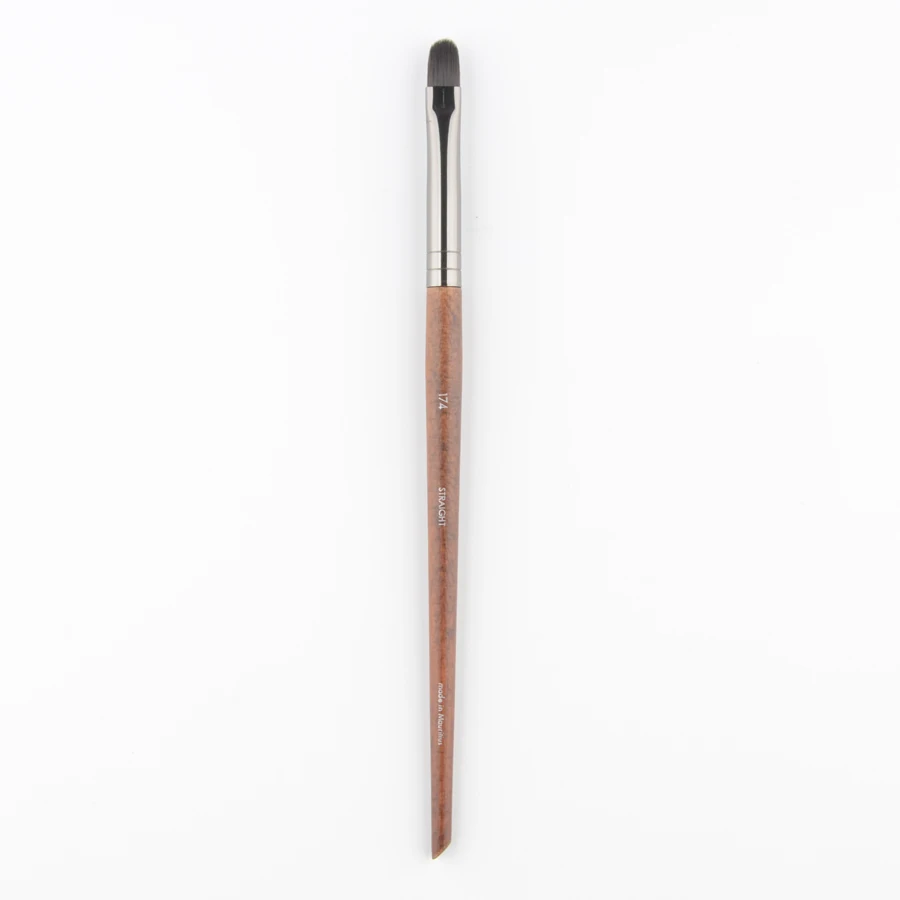 1 piece #174 Small concealer Makeup brush detail eye shadow long handle Natural wood Professional Make up brushes | Красота и