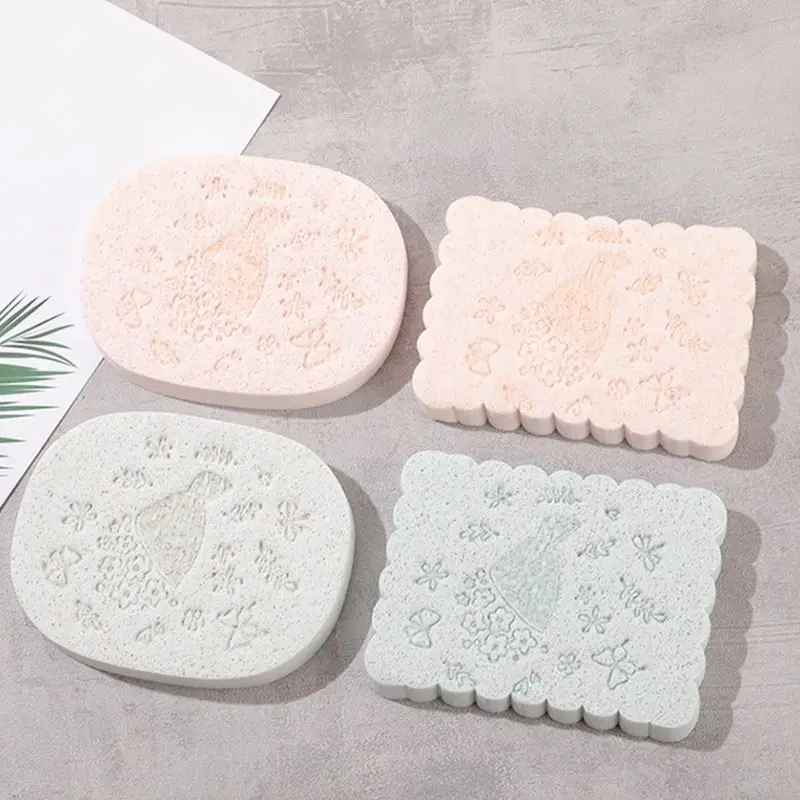 2 шт./компл. овальная прямоугольная губка однотонного цвета глубокое очищение