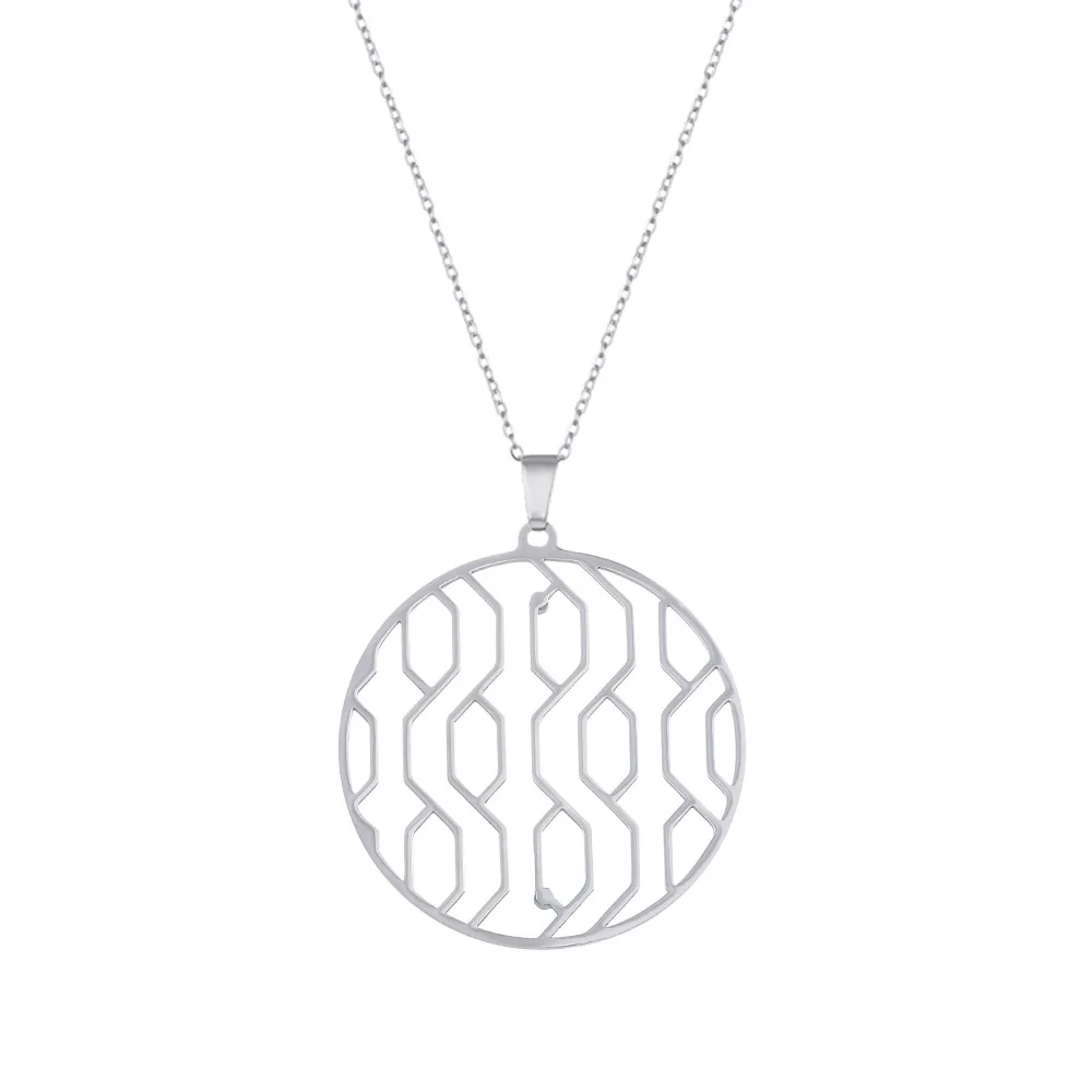

Cremo Stainless Steel Necklace For Women Argent Sweater Chain Pendant Necklace Reversible Interchangeable Leather Femme Bijoux