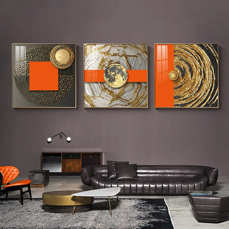 

Abstract Gold Luxury Home Decoration Canvas Wall Art Modern Posters for Home Design Frameless Room Decor Paintings