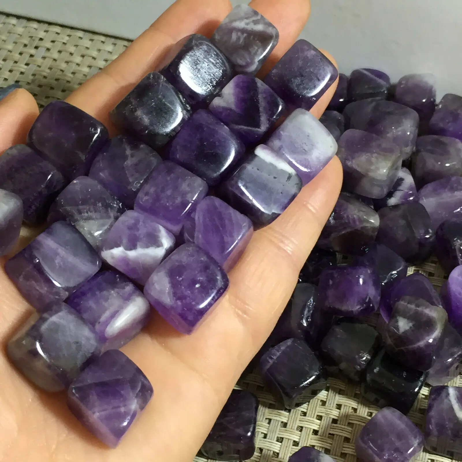 

Natural dream amethyst jewelry stone original stone reiki healing