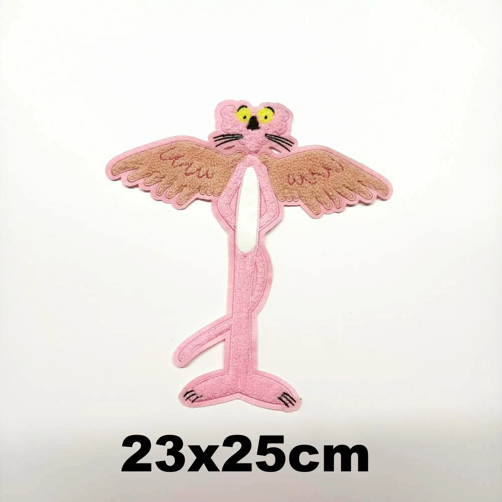 

Accessories large embroidery big wings feather tiger leopard patches for clothing OR-3224