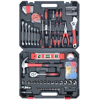 home tool kit set 146 pieces metric household hand tools auto repair with portable toolbox for homeowner