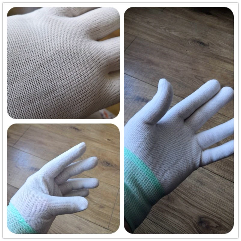 Перчатки садовые тонкие хлопковые 2 пары нейлоновые для работы в саду и