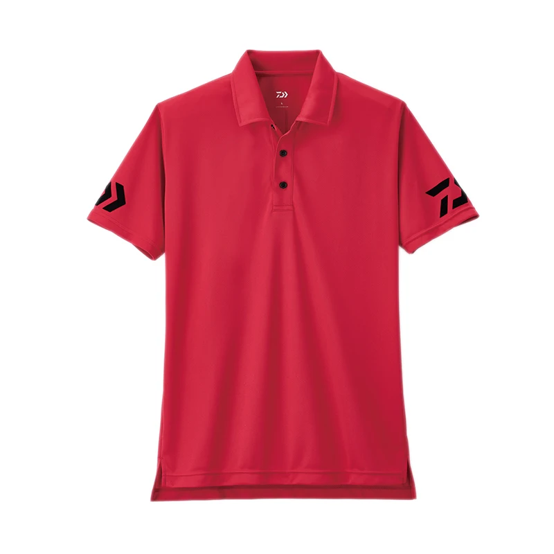

Daiwa Fishing Tshirt Clothing Men Breathable Quick Dry Fishing Clothes Outdoor Sport Men Short Sleeve Polo Tee Fishing T Shirt