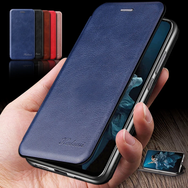 Кожаный чехол книжка с магнитной застежкой для Honor 9A 9C 9S 9X 10X 10 9 Lite 10i кошелек