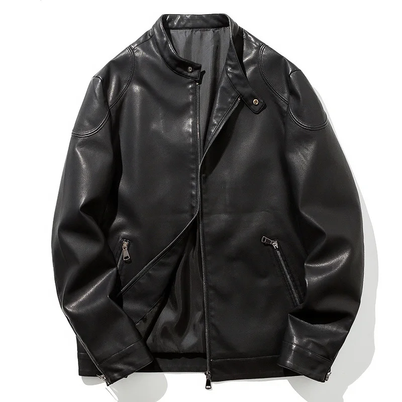 Новинка 2020 демисезонная мотоциклетная куртка из искусственной кожи пальто