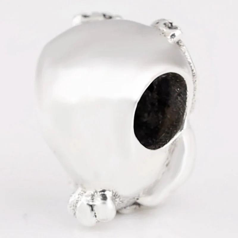

100% 925 Sterling Silver Bead Glittering Owl Beads Fit Pandora Women Bracelet & Necklace Diy Jewelry