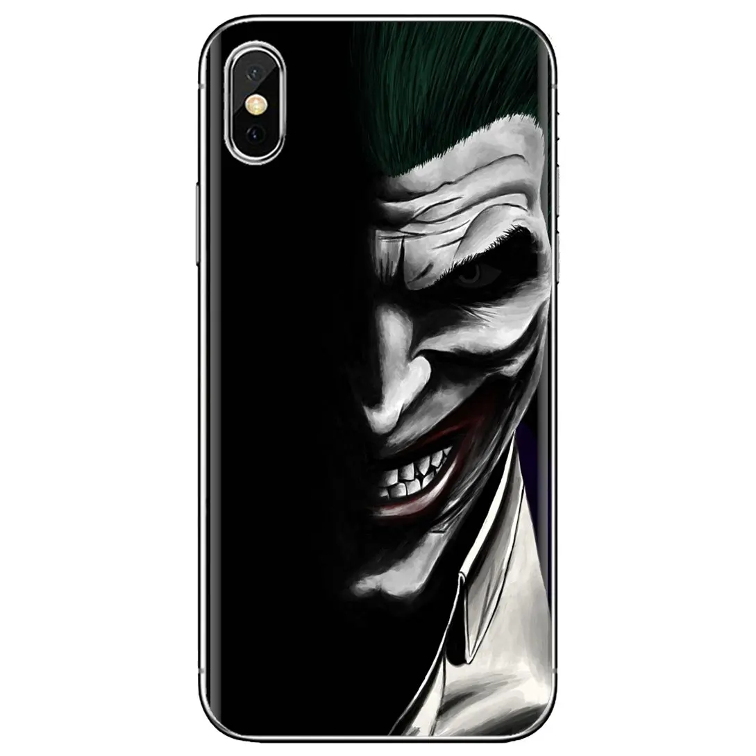 Для iPhone 10 11 12 Pro Mini 4S SE 5C 6 6S 7 8 X XR XS Plus Max 2020 черный-рыцарь-C-Бэтмен-Джокер-темный