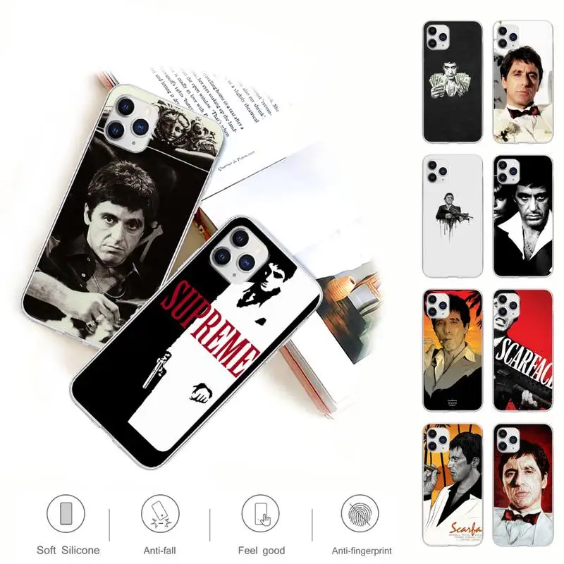 

Scarface Tony Montana Transparent Mobile Phone Case Cover For Samsung Galaxy A51 A71 S20 S10e S8 S7 S9 S10 Plus