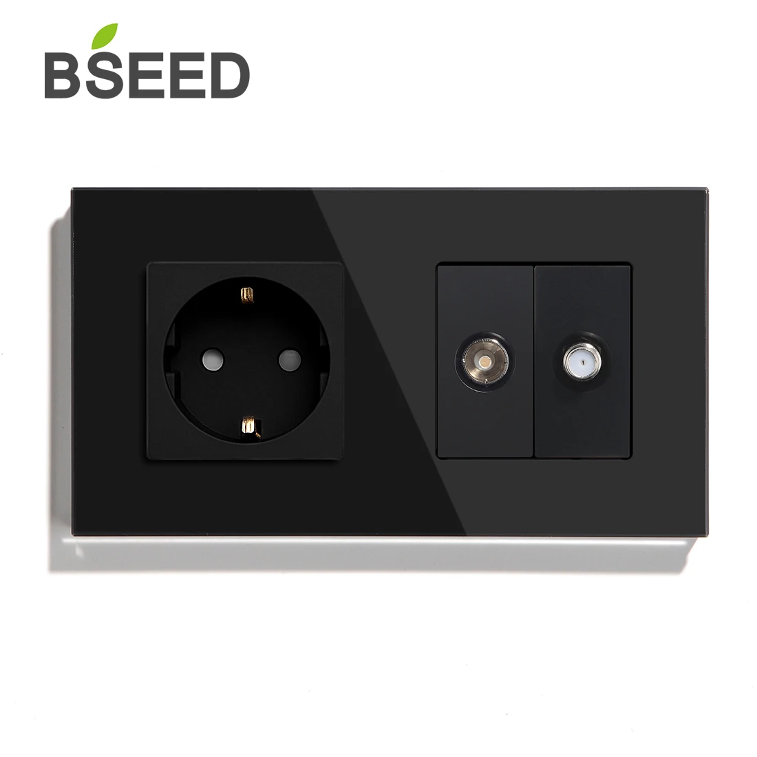 BSEED спутниковое телевидение настенная розетка с ЕС Стандартный электрические