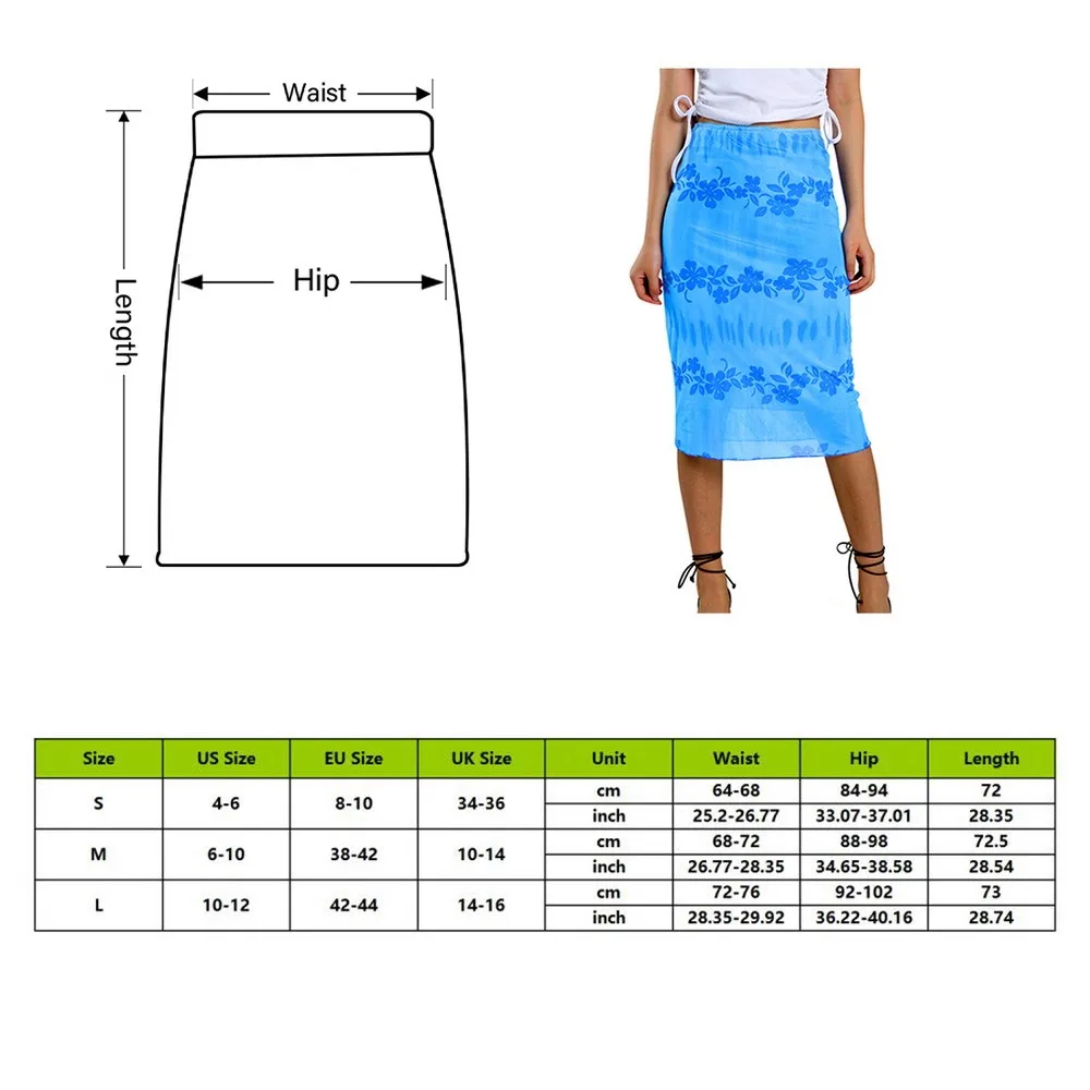 

Fashion Summer Women Boho Beach Casual Style Skirts Female High Waist Floral Printing Orange Midi Skirt Party Holiday Clothing