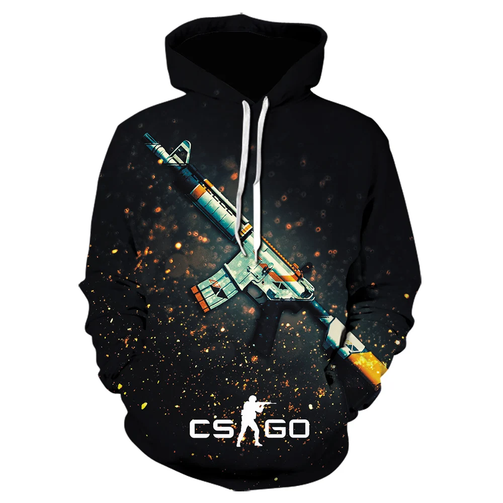 CS GO геймер Толстовка Горячая счетчик Страйк глобальная обидная 3d принт для