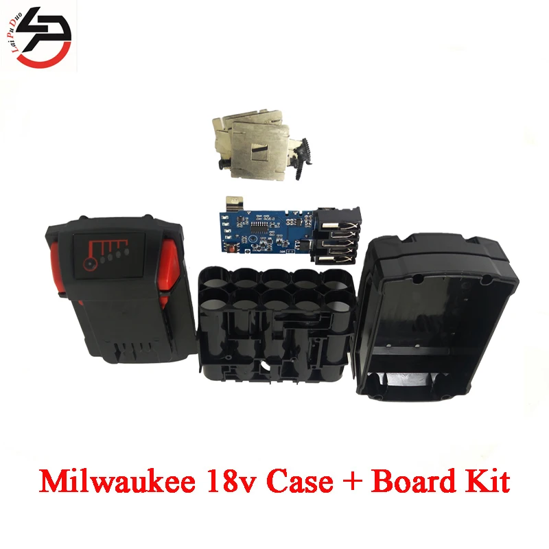 Пластиковый чехол с аккумулятором для Milwaukee 18 в M18 48 11 1815 3 а/ч 4 5 А/ч защитной