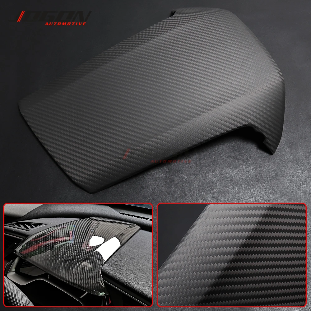 

Car interior Real Carbon Fiber Dashboard Instrument Panel Cover Trim For 10th Gen. Civic Type R 2017-2020