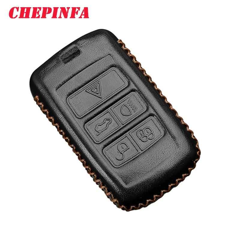 Кожаный чехол для автомобильного ключа Land Rover A9 Range Sport Evoque Freelander 2 Jaguar XE XJ XJL XF C-X16 V12