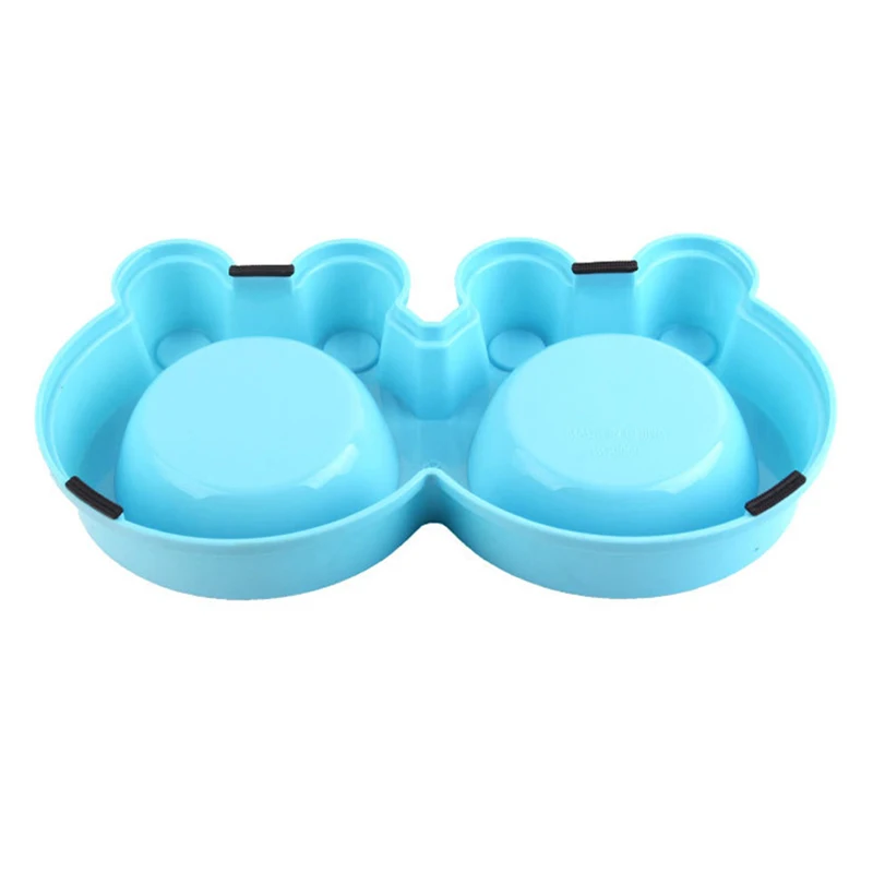 

Double Cat Bowl Stainless Steel Non-skid Pet Feeder For Teddy Puppy Durable Pet Water Feeding Bowls Pet Accessories