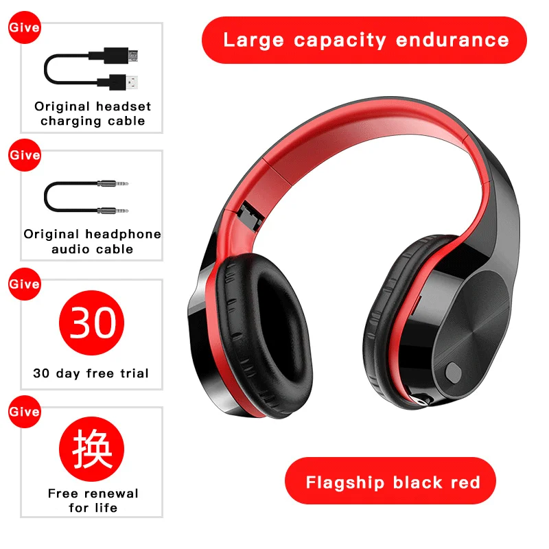 

Bluetooth Wireless headphones Gaming Headset Compatible Memory Card Scalable PC V5.0 HIFI Sport Headset Gamer Free Shipping