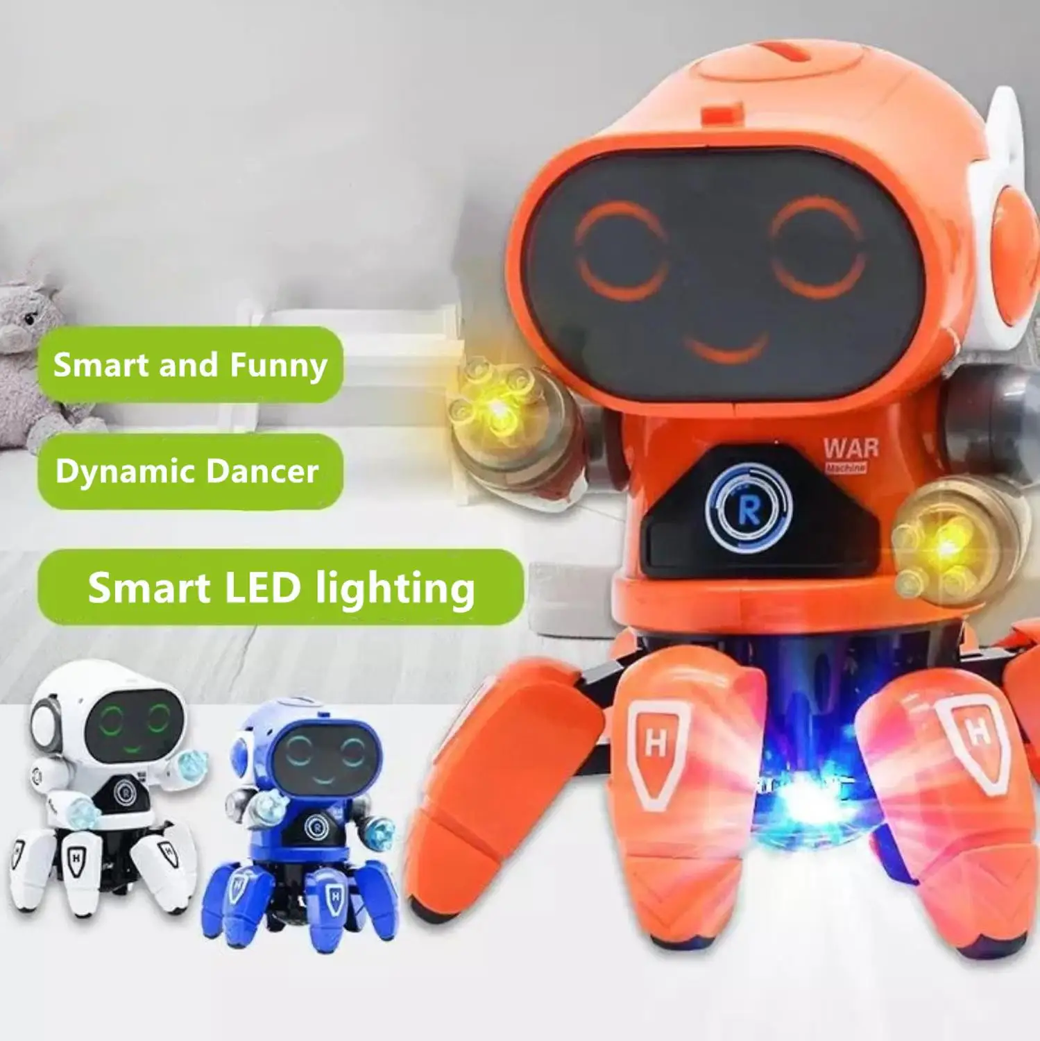 Танцевальный робот музыкальные танцевальные игрушки для детей Электрический