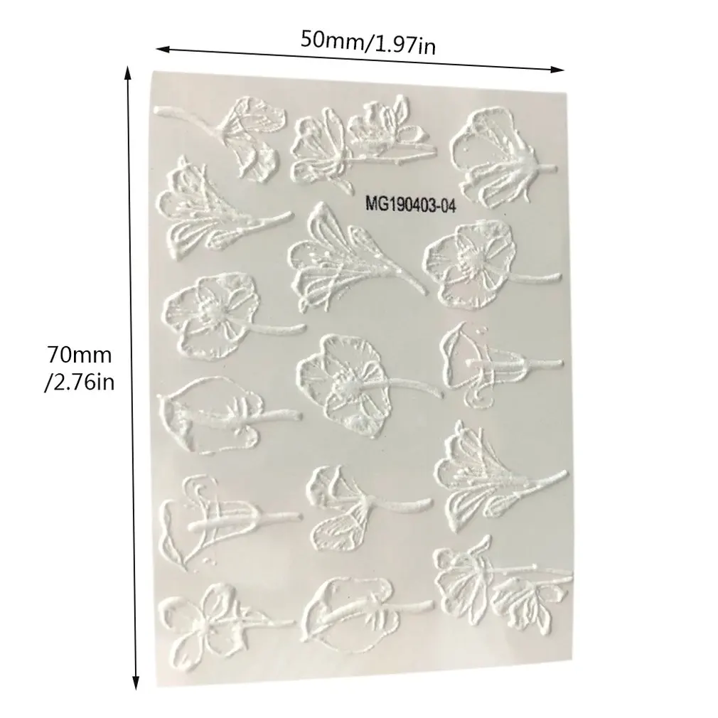 

Nail Art Jewelry Diy 6D Stereo Nail Sticker Seamless Nail Sticker Solid Color Series Nail Decoration Sticker