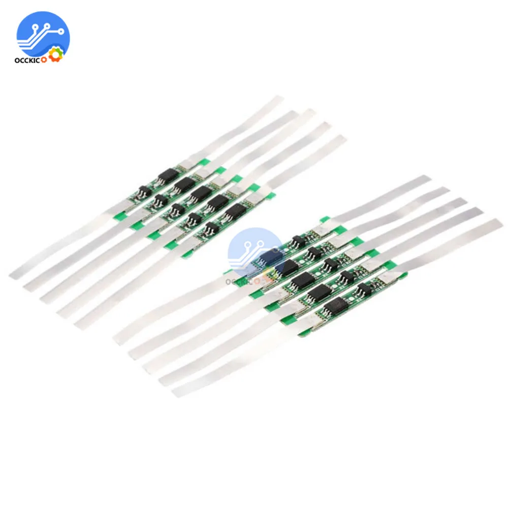 5 шт. защитная плата для зарядки литий-ионных аккумуляторов BMS 1S 3 7 В 2 а/3/4 5a/6A/7 5a/9A