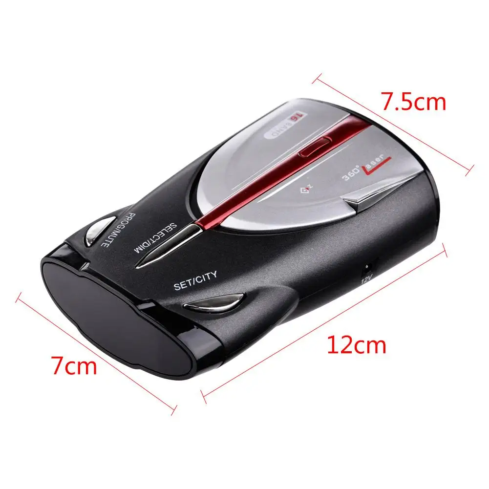 

Radar Detector Mobile Speed Detection Anti Radar Alarm Support English And Russian Voice Announcement XRS 9880/9345/9740