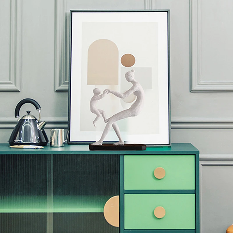 

Art Abstract Figure Ornaments Resin Crafts Office Study Model Room TV Cabinet Household Handicraft Decoration Home Furnishings