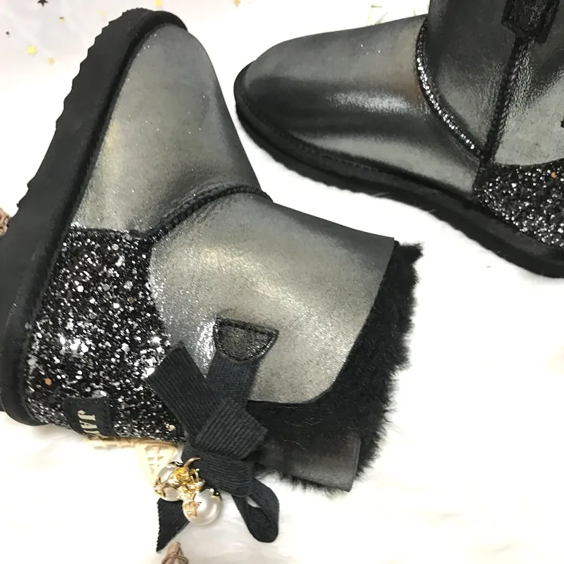 Женские сапоги из натуральной овечьей кожи зимние теплые с натуральным мехом 100%