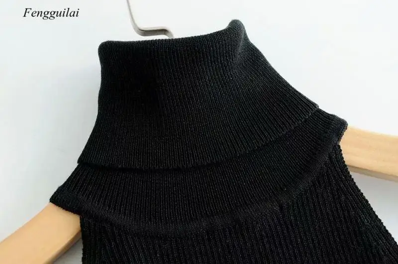 

Women Spring Black White Color Casual Turtleneck Knitting Blouses Shirts Women Sexy Off Shoulder Chic Femininas Tops