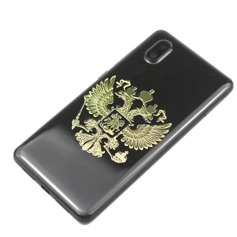 Герб Россия никелевая наклейки для автомобиля Фольксваген-Гольф 4 форд фокус 3