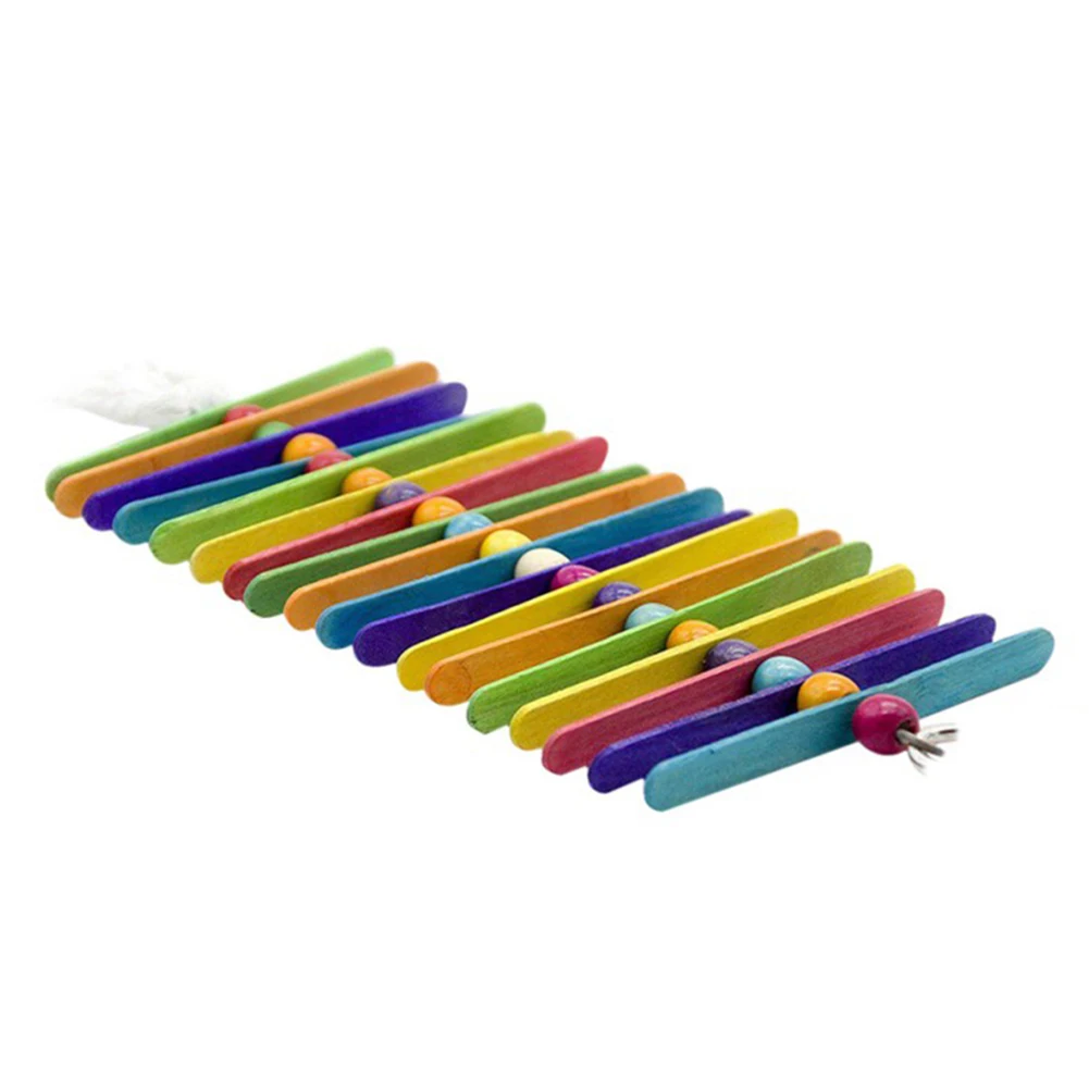 Деревянные палочки с птицами для домашних животных качели подвесные жевательные