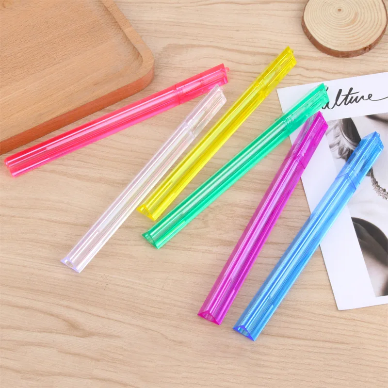 50 шт творческие Треугольники весы прозрачная линейка гелевых ручек