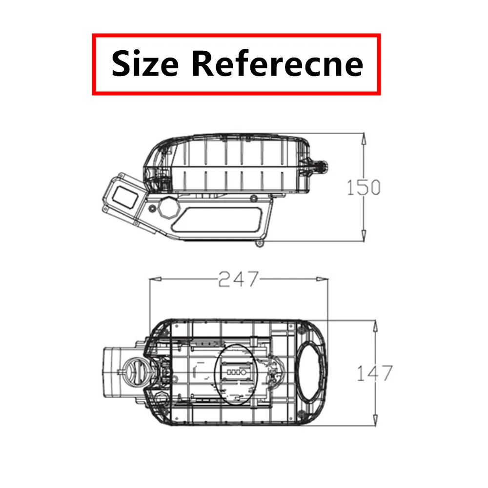 

Original 24V 36V 48V Frog Ebike Battery Box for 24v 10ah 36v 10ah 15ah 48v 10ah 14ah Bike Battery Box Repair Replace