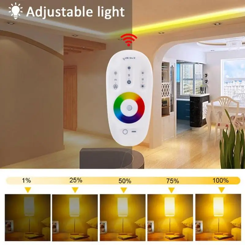 

2.4G Screen Led Rgb Rgbw Controller Wireless / Rf For Rgb Led Dc12-24V 18A Control Remote Strip Rgbw Control V5V8