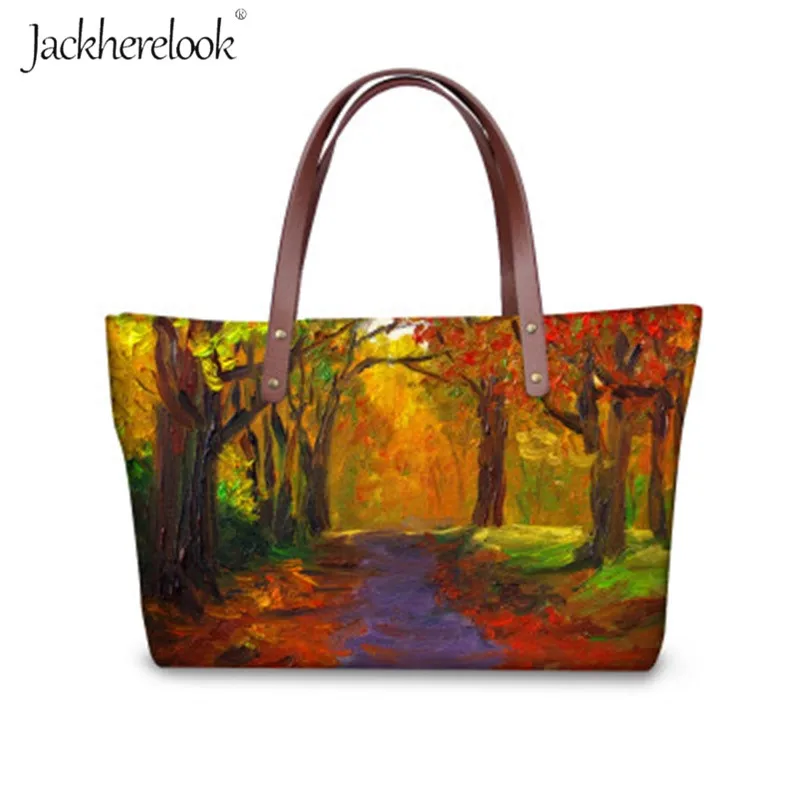 Jackherelook сумка через плечо с изображением масляных деревьев Bired Bird для женщин