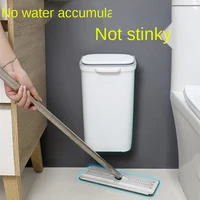 toilet wall mounted trash can household plastic storage bin without ponding creative kitchen dustbin garbage rubbish bin