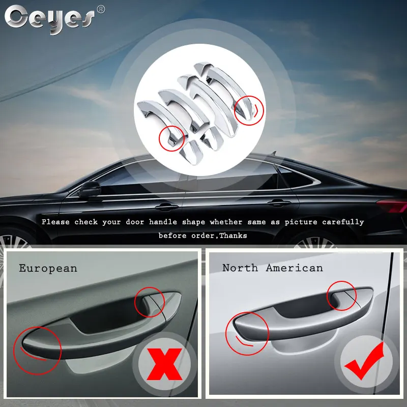 Ceyes 8 шт. автомобильный Стайлинг накладка наклейки чехол для Skoda Superb Volkswagen Golf 6 MK6