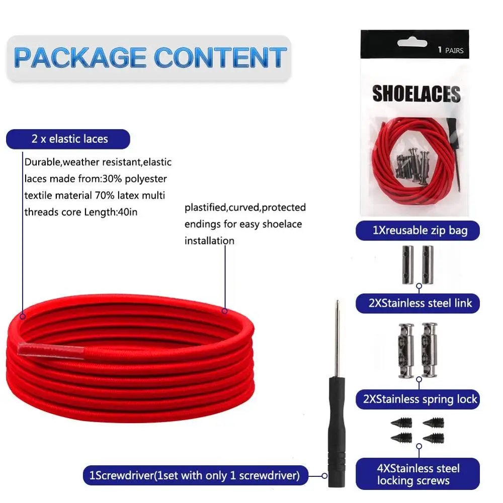 1 пара без шнурков для обуви эластичные шнурки круглые металлические пряжки