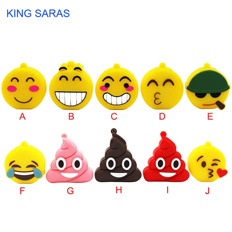 KING SARAS 64 Гб USB флешка 10 модель улыбка эмоция Выражение USB флеш-накопитель 4 ГБ 8 ГБ 16 ГБ 32 ГБ usb2.0 Память Stic