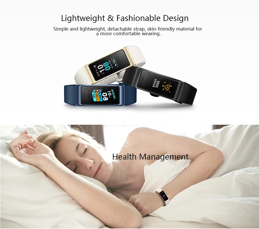 Смарт браслет HUAWEI Band 4 Pro / 3 с цветным сенсорным экраном и