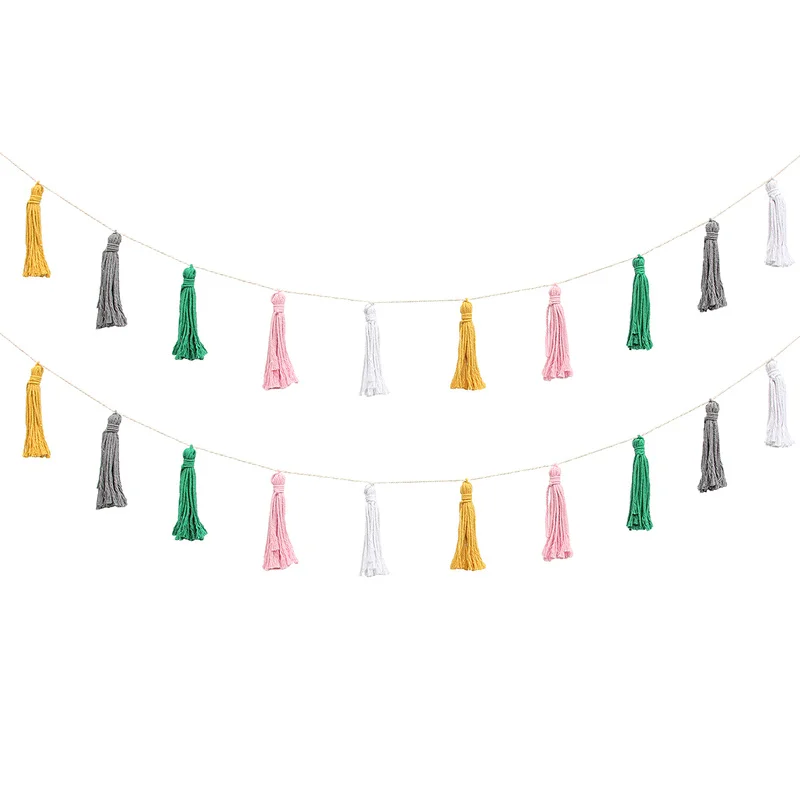 2 шт макраме с кисточками Бантинг Вечеринка день рождения комната Свадебные