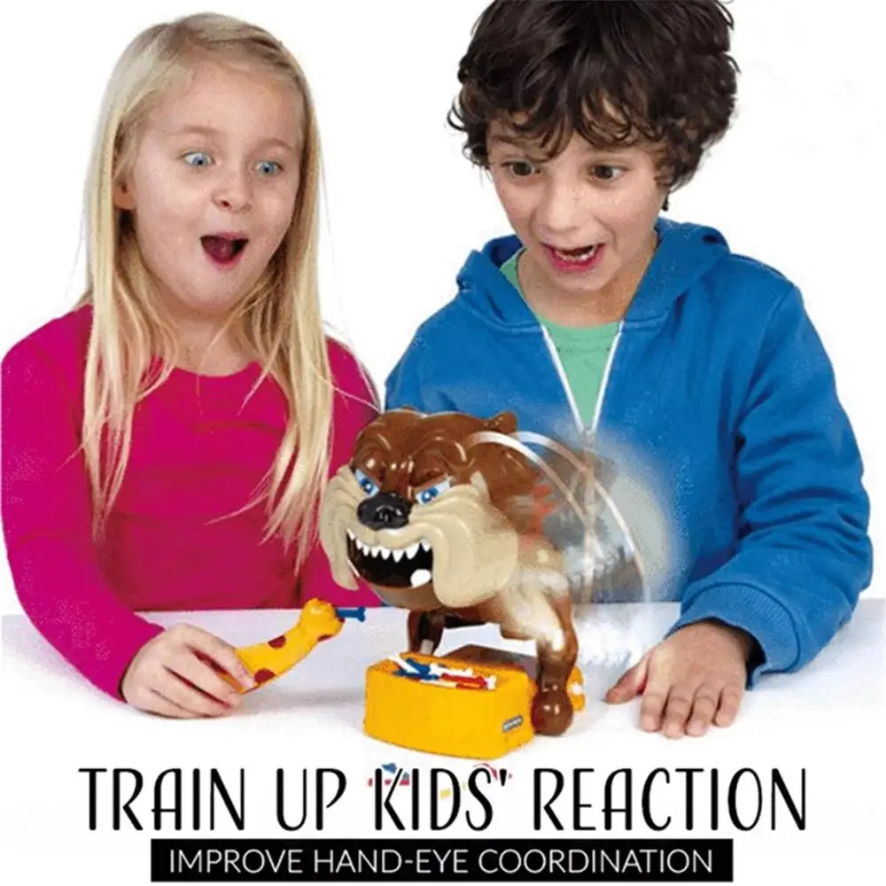 

Beware of Vicious Dog Toy Funny Electronic Pet Dog Parent Child Games Vicious Dog Stealing Bones Biting Toys Biting Hands