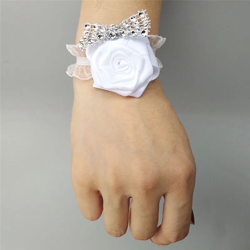 Ручной работы с цветочным принтом для свадебного торжества невесты бутоньерка