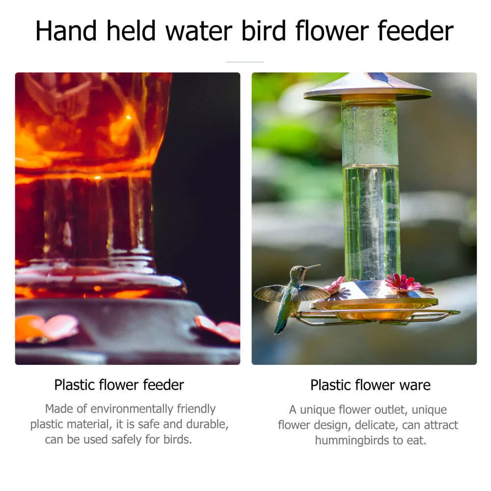 

12pcs Yellow Hummingbird Feeder Replacement Flower Plastic Flower for Feeder Use