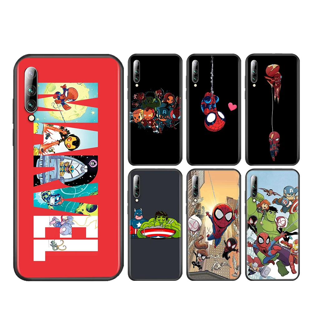 

Cartoon Marvel Hero For Samsung A90 A80 A70 S A60 A50S A30 S A40 S A2 A20E A20 S A10S A10 E Black Phone Case