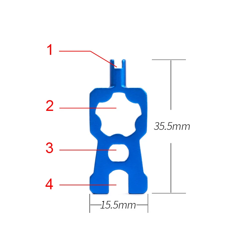 

3/4 IN 1 Portable Bicycle Valve Wrench Multifunction Schrader/Presta Valve Core Disassembly Installation Tools for MTB Road Bike